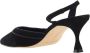 Manolo Blahnik Suede-Effect Pumps met Slingback en Amandelteen Black Dames - Thumbnail 3