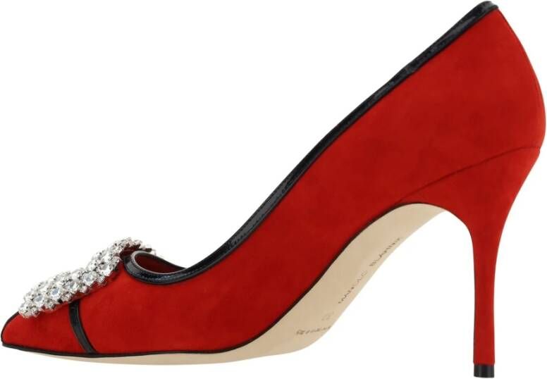 Manolo Blahnik Tuberian 90 Suede Pumps