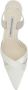 Manolo Blahnik Witte leren slingback-pumps met mesh-details White Dames - Thumbnail 4