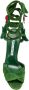 Manolo Blahnik Wrap Sandalen met 10 5 cm Hak Green Dames - Thumbnail 2