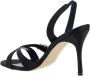 Manolo Blahnik Zijden Satijn Kruisband Sandalen Black Dames - Thumbnail 3