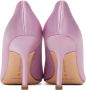 Manolo Blahnik Roze Zijden Satijnen Amandel Teen Pumps Pink Dames - Thumbnail 4