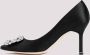 Manolo Blahnik Zwarte Kristal Gesp Pumps Black Dames - Thumbnail 2