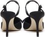 Manolo Blahnik Zwarte Zijden Puntige Mulesandalen Black Dames - Thumbnail 3