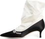 Manolo Blahnik Zwarte Satijnen Juweel Garneer Kitten Hak Black Dames - Thumbnail 2