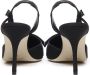 Manolo Blahnik Zwarte Zijden Puntige Mulesandalen Black Dames - Thumbnail 3