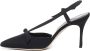 Manolo Blahnik Zwarte Zijden Puntige Mulesandalen Black Dames - Thumbnail 4