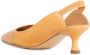 Mara Bini Bruin leren slingback sandalen puntig ontwerp - Thumbnail 2