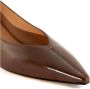 Mara Bini Bruine leren pumps met lage hak - Thumbnail 2