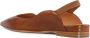 Mara Bini Bruine leren slingback sandalen puntig ontwerp - Thumbnail 2