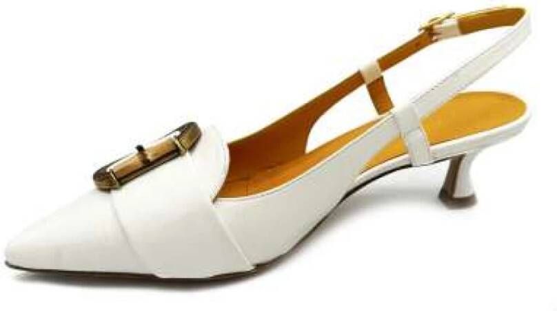 Mara Bini Leren Slingback met Tasbewerking Beige Dames