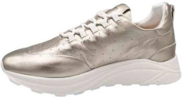 Mara Bini Platina Leren Sneaker Hoge Kwaliteit Comfort
