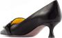 Mara Bini Zwarte Leren Boog Detail Pumps Black Dames - Thumbnail 3