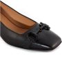 Mara Bini Zwarte leren pumps met puntige neus - Thumbnail 2