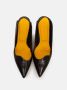 Mara Bini Zwarte leren slingback sandaal - Thumbnail 2