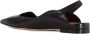 Mara Bini Zwarte leren slingback sandalen puntig ontwerp - Thumbnail 2