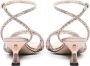 Marc Ellis Gouden Rhinestone Enkelband Sandalen Beige Dames - Thumbnail 3