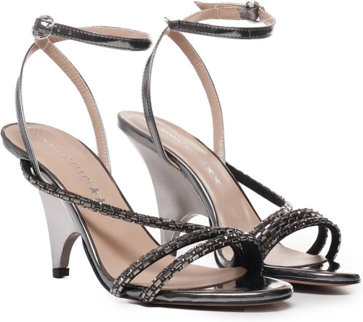 Marc Ellis Grijze Strass Hoge Hak Sandalen Gray Dames