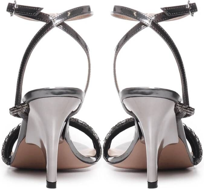 Marc Ellis Grijze Strass Hoge Hak Sandalen Gray Dames