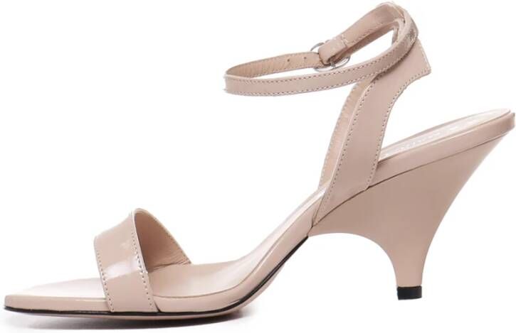 Marc Ellis Nude Leren Sandalen met Tailleband Beige Dames