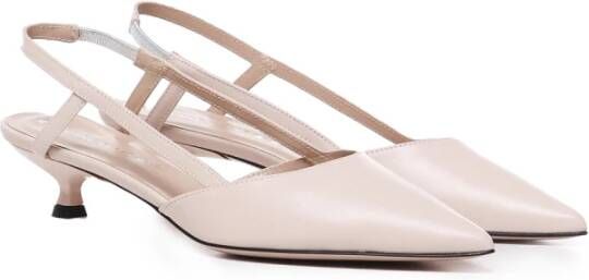 Marc Ellis Nude Leren Slingback Hak Pink Dames