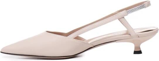 Marc Ellis Nude Leren Slingback Hak Pink Dames