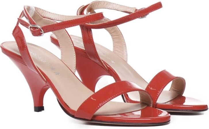 Marc Ellis Rode Leren Sandalen met Tailleband Red Dames