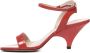 Marc Ellis Rode Leren Sandalen met Tailleband Red Dames - Thumbnail 7