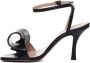 Marc Ellis Zwarte Leren Sandalen met 9 cm Hak Black Dames - Thumbnail 4