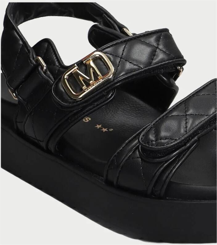 Marc Ellis Zwarte sandalen met dubbele band
