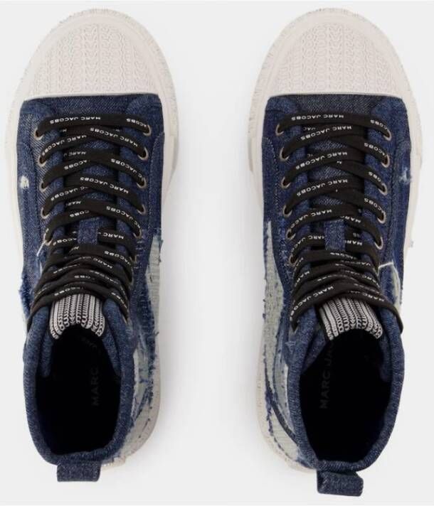 Marc Jacobs Blauwe High Top Katoenen Sneakers