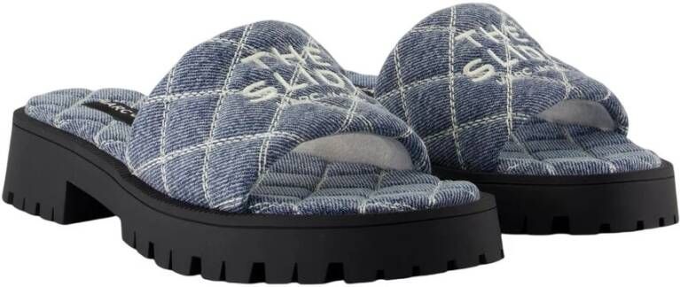 Marc Jacobs Blauwe Katoenen Lug Sole Sandalen