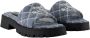 Marc Jacobs Blauwe Katoenen Lug Sole Sandalen - Thumbnail 2