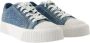 Marc Jacobs Blauwe Katoenen Sneakers met Top Veters - Thumbnail 2