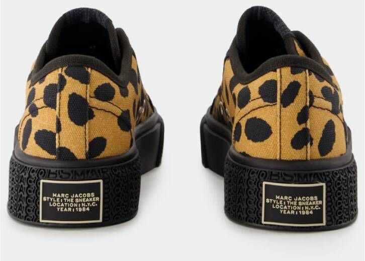 Marc Jacobs Gedrukte Zwarte Katoenen Sneakers