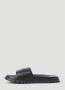 Marc Jacobs The Slide Leren Slippers met Logo Versiering Zwart Dames - Thumbnail 3