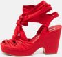 Marc Jacobs Pre-owned Fabric sandals Red Dames - Thumbnail 2