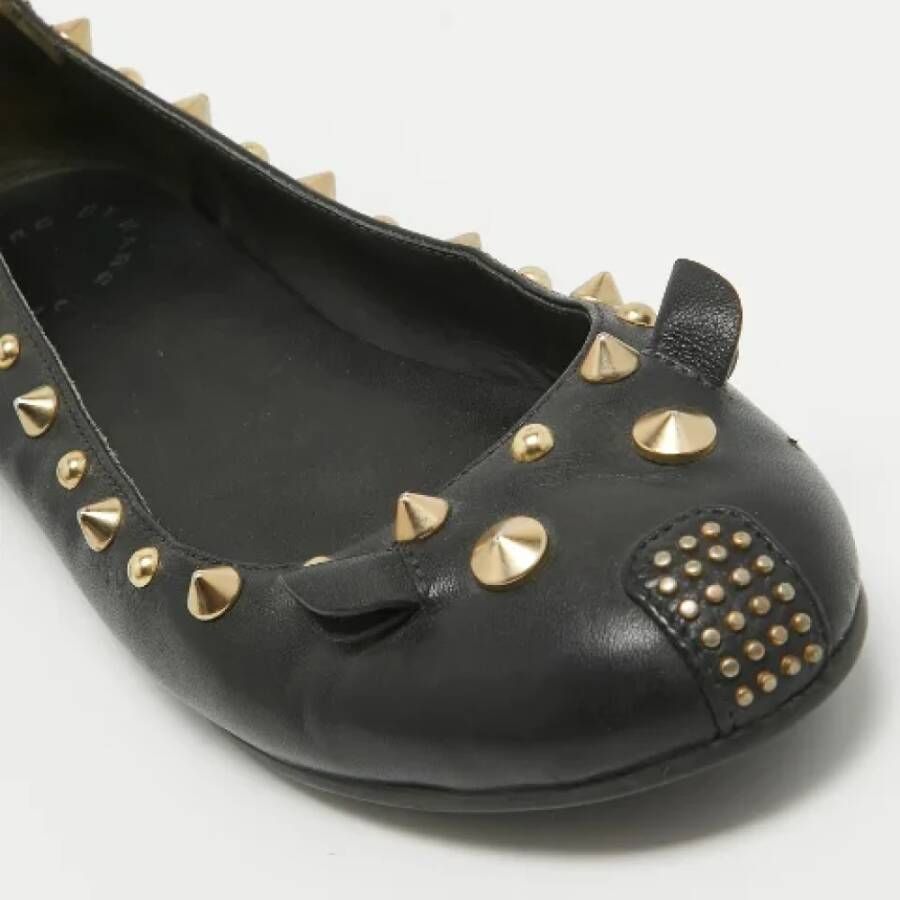 Marc Jacobs Pre-owned Leather flats Black Dames