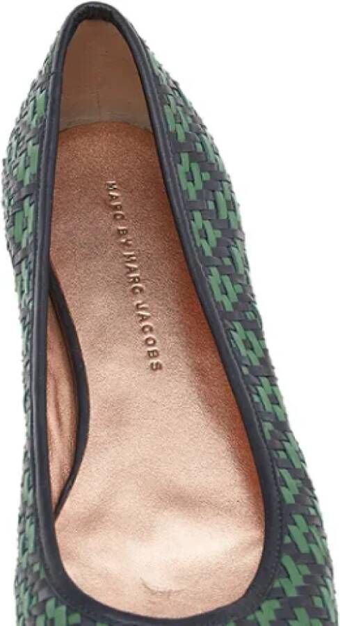 Marc Jacobs Pre-owned Leather flats Green Dames