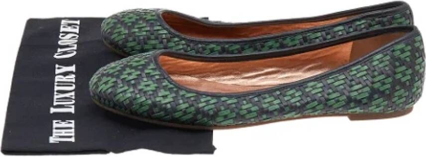 Marc Jacobs Pre-owned Leather flats Green Dames