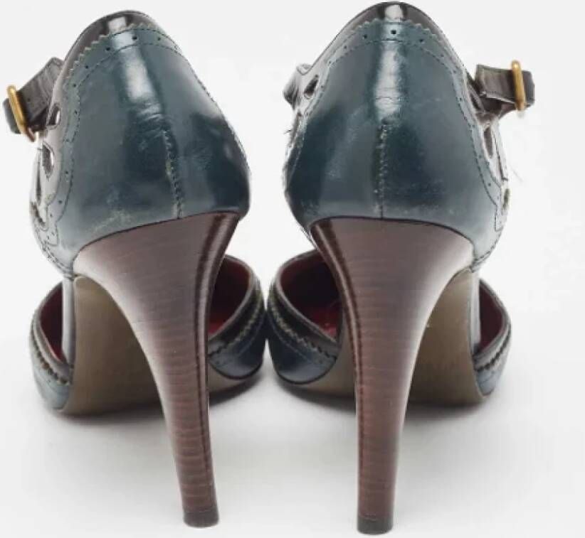 Marc Jacobs Pre-owned Leather heels Green Dames