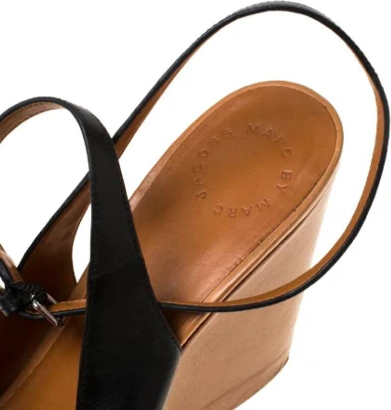 Marc Jacobs Pre-owned Leather sandals Black Dames
