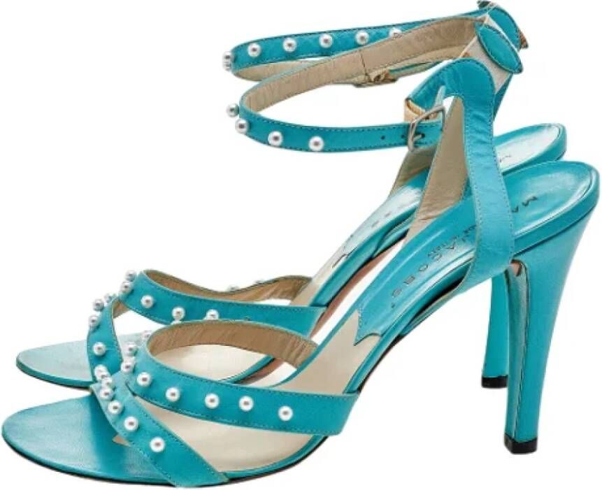 Marc Jacobs Pre-owned Leather sandals Blue Dames