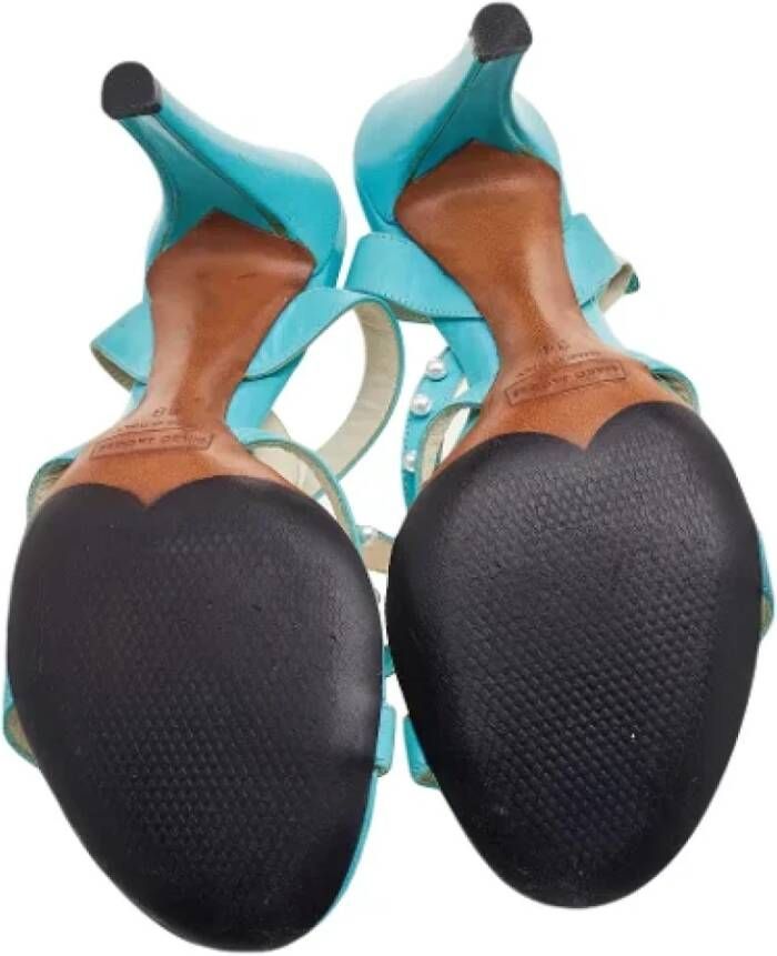 Marc Jacobs Pre-owned Leather sandals Blue Dames
