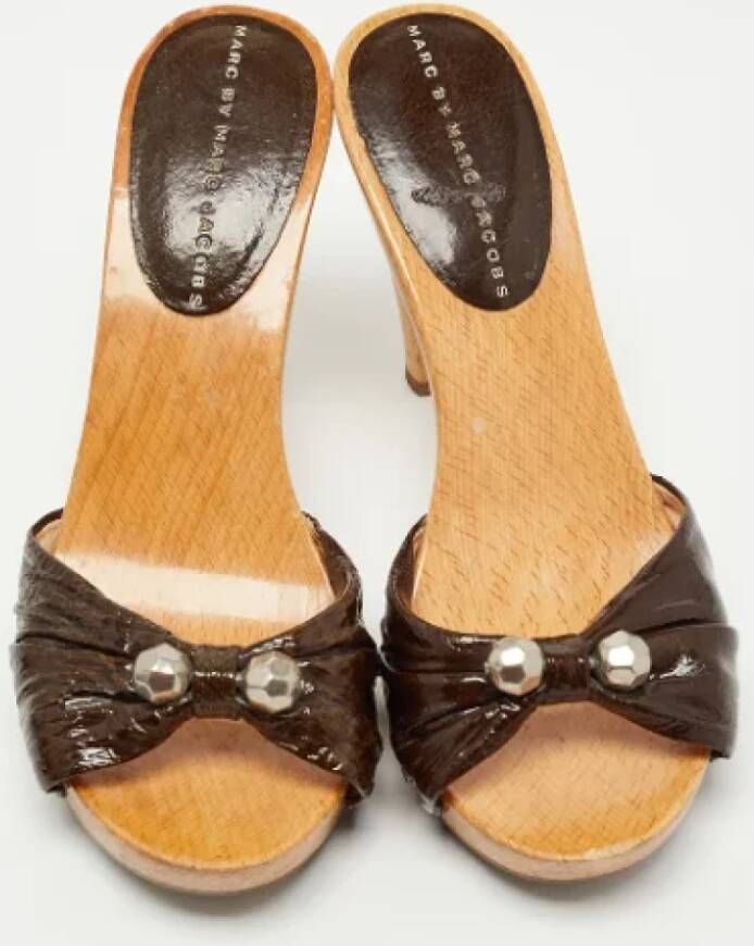Marc Jacobs Pre-owned Leather sandals Brown Dames