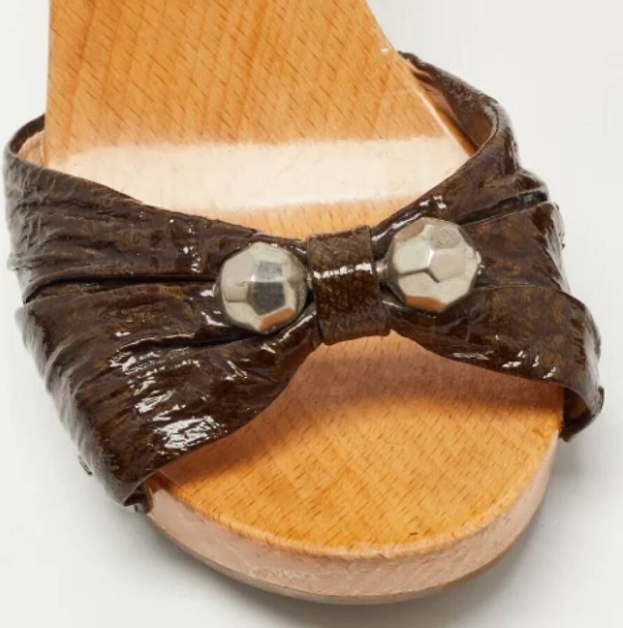 Marc Jacobs Pre-owned Leather sandals Brown Dames