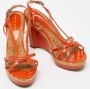 Marc Jacobs Pre-owned Leather sandals Orange Dames - Thumbnail 4