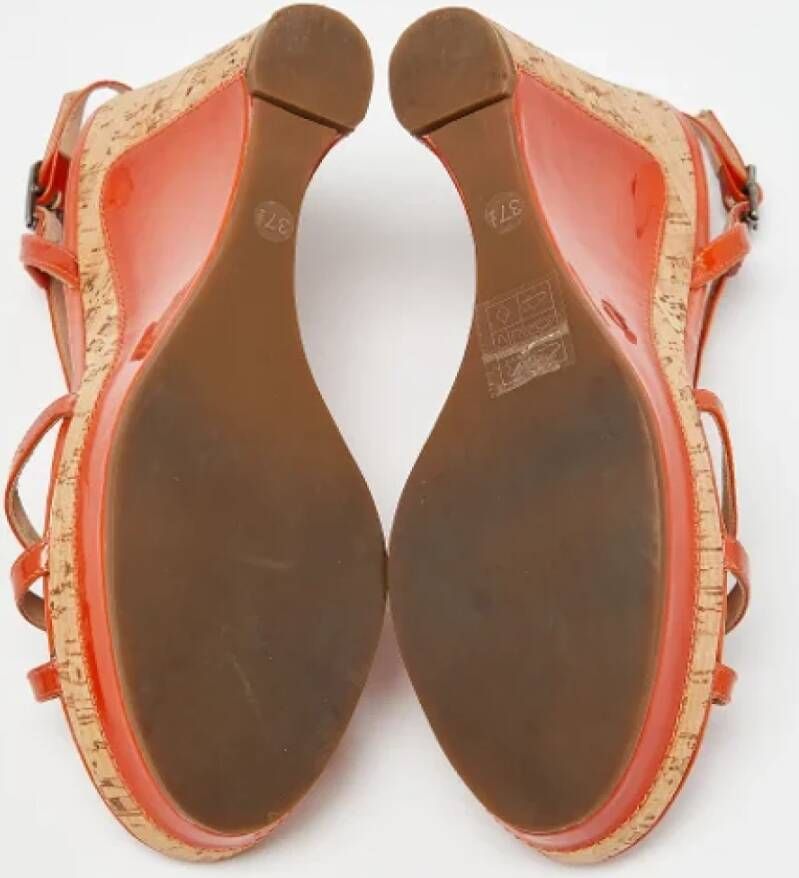 Marc Jacobs Pre-owned Leather sandals Orange Dames