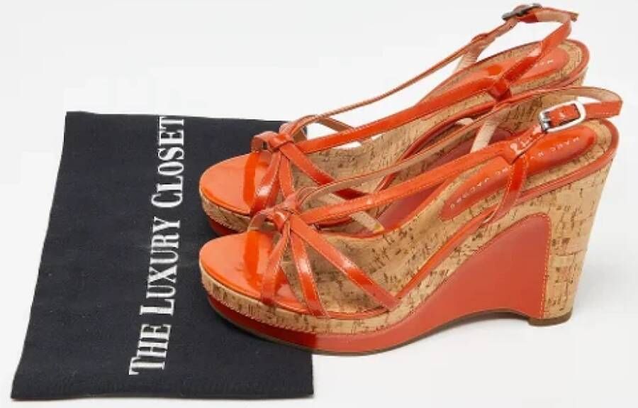 Marc Jacobs Pre-owned Leather sandals Orange Dames