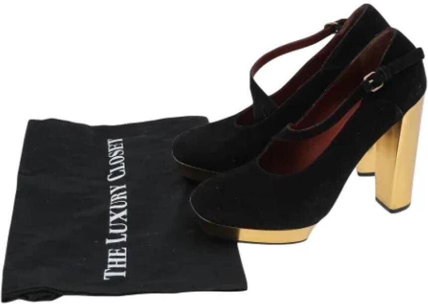 Marc Jacobs Pre-owned Suede heels Black Dames
